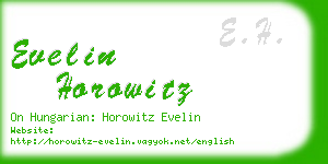 evelin horowitz business card